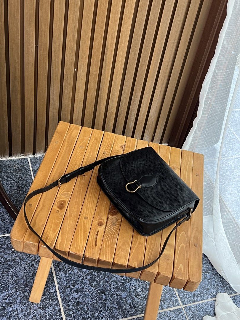 Louis Vuitton Epi Leather Black Shoulder Bag (Category: Luxury Bags & Wallets) located in Bulacan. Submitted by gcdeclutters_malolosbulacan (Listing ID 1445090564, Image 2). Description: 🖤 Louis Vuitton Saint Cloud Epi sale originally 24,000 Classic vintage LV in Epi leather. ✔️ Authentic ✔️ Comes with Entrupy Certificate of Authenticity ✔️ Freshly restored 💰 ₱24,000 Mine via DM. SF excluded. Sold = Deleted | Posted = Available. - Classic black