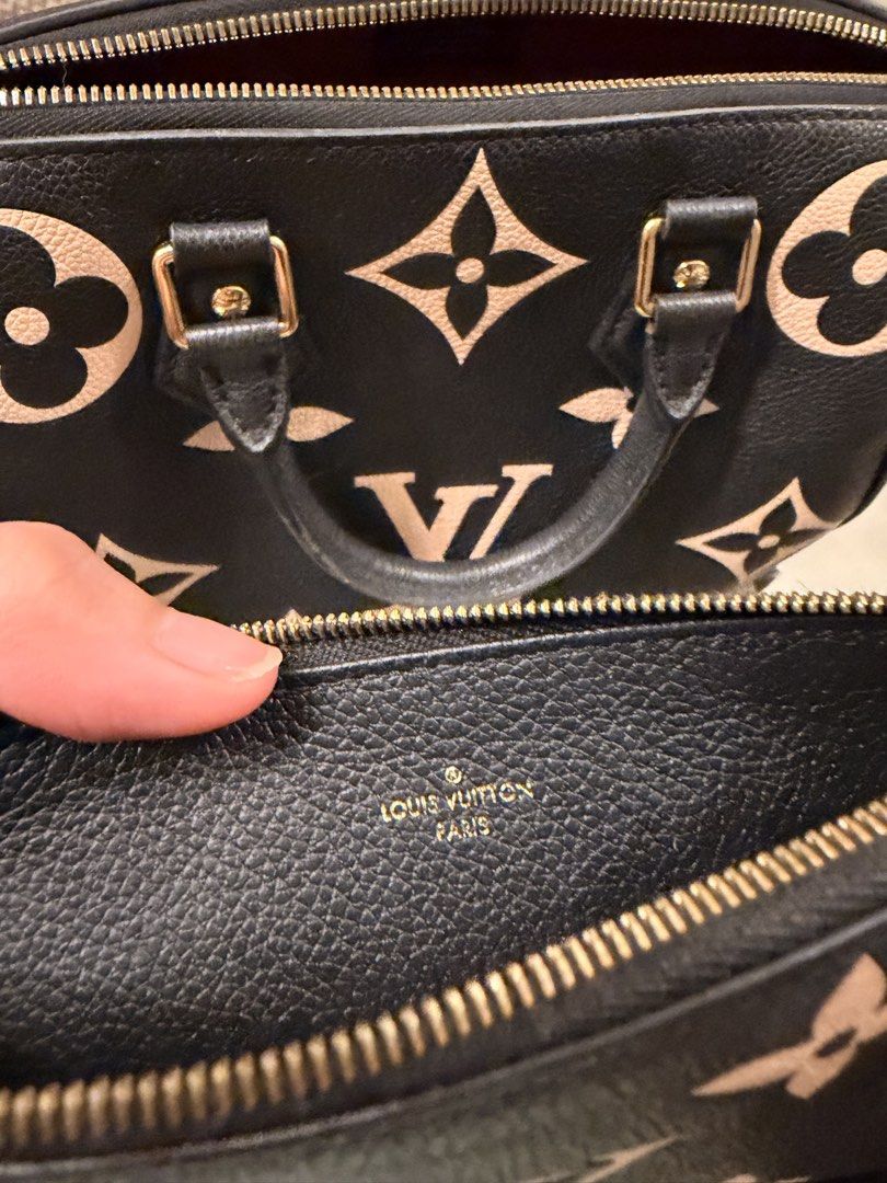 Louis Vuitton Thin Wallet (Category: Luxury Bags & Wallets) located in Cebu City. Submitted by cebubagspersonalpreloved (Listing ID 1445176399, Image 2). Description: - Authentic Louis Vuitton wallet - Material: Black Empreinte leather with beige monogram -Part of a bag (felicie) -.
