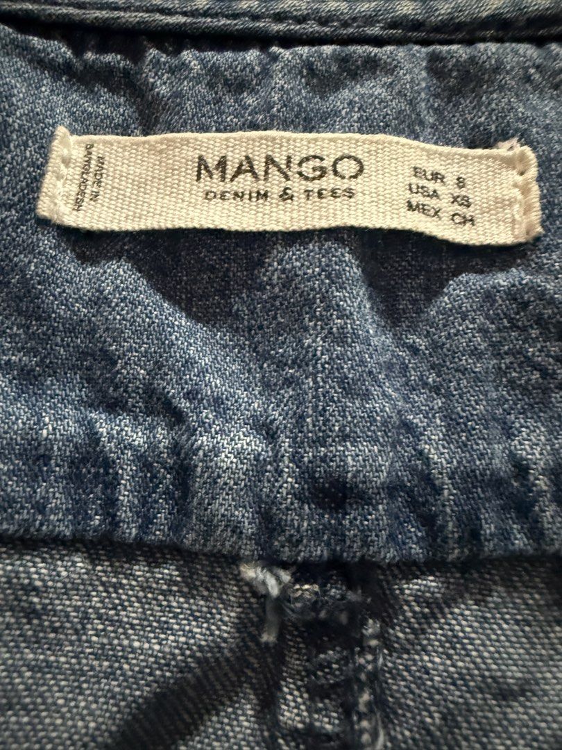Mango Denim & Tees Dress - Size XS (Category: Dresses) located in Manila. Submitted by thewildfinders (Listing ID 1445170845, Image 2). Description: - Casual denim dress from Mango - V-neck with button detail - Roll-up sleeve design - Curved hemline - Easy to style for everyday wear.