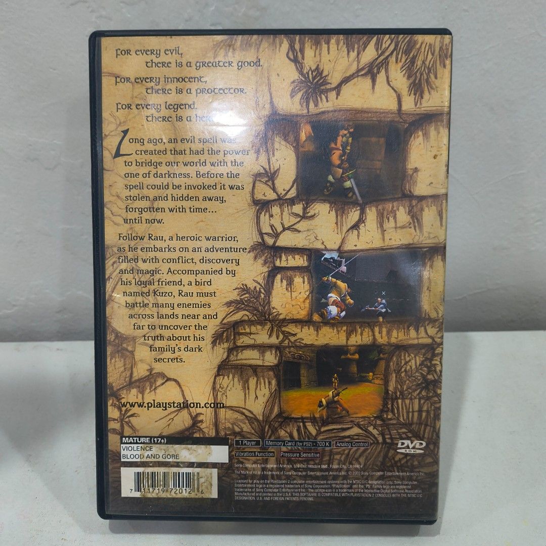 Mark of Kri Ps2🔥 (Category: PlayStation) located in Bangued. Submitted by mastershipper (Listing ID 1445167508, Image 2). Description: Mark of Kri PS2 for only ₱350 -No Manual -NTSC U/C -Tested & Working If you're interested in getting the game, just send a message here on the page or you may reach me here Co Israelo Shipping can be made Nationwide thru LBC COP/COD or via J&T. For COD/COP Transactions, I'll ask for a small downpayment. #ps2 #pla