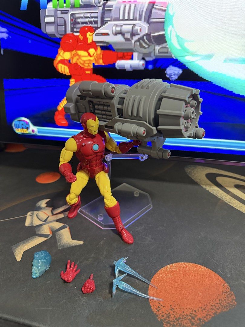 Marvel Legends Iron Man (A.I.) with Proton Cannon (Category: Figurines & Statues) located in Mandaluyong City. Submitted by jeromeeasy (Listing ID 1445154287, Image 2). Description: ‼️READ‼️READ‼️READ‼️ For SALE (open for trades) Marvel Legends Iron Man (A.I.) with Proton Cannon As is condition Iron Man is loose with complete accessories Proton Cannon is also loose and as is (will provide a replacement *mafex stand) If breakset: Iron Man - 1200 P