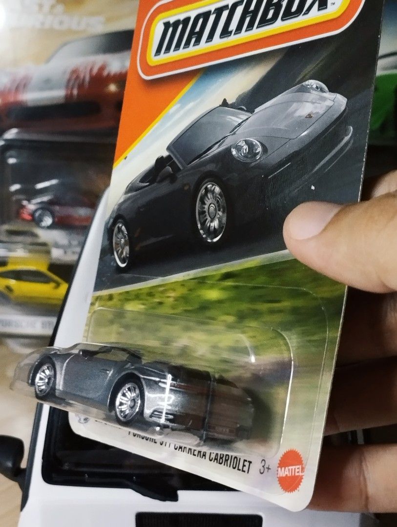 Matchbox Porsche 911 Carrera Cabriolet // 150php (Category: Vehicle & Diecast Models) located in Quezon City. Submitted by edrielgp (Listing ID 1445184004, Image 3). Description: Matchbox Porsche 911 Carrera Cabriolet // 150php Please CHECK my other Hot Wheels and other items listed for sale in my profile. Bawal sa maselan Lowballer ignored (Limited replies lang, bawas waste of time na rin for both parties). Firm srp to below srp and 150 below pr