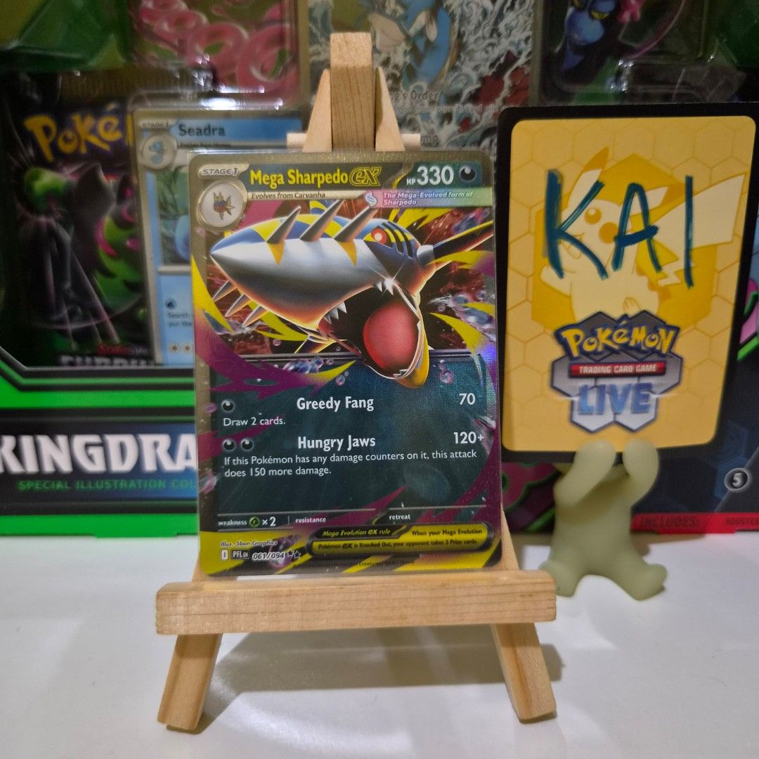Mega Sharpedo ex RR 061/094 [Eng] [NM] - Phantasmal Flames (Category: Raw Singles) located in Manila. Submitted by serkai (Listing ID 1445165814, Image 1). Description: FS Unwanted Hits Pokemon Cards Below Market to Market price Near Mint (NM) Condition Feel free to ask for more photos of card Shipping • No rush shipping!! I can only ship during weekends (sf shouldered by buyer) • Can do meet-ups within SM Valenzuela, SM North/Trinoma, One Ayala 