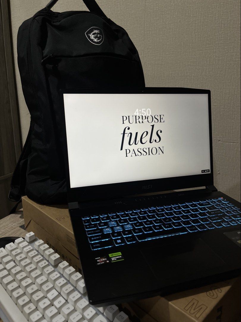 MSI BRAVO 15 (Category: Laptops & Notebooks) located in Rizal. Submitted by everything.threads (Listing ID 1445129207, Image 1). Description: FOR SALE: MSI Bravo 15 Gaming Laptop 📌 RFS: upgrade 💻 Specifications: ✅ AMD Ryzen Processor ✅ AMD Radeon Graphics ✅ 15.6” Full HD Display ✅ 16GB RAM ✅ 256GB SSD ✅ Windows 11 ✅ Backlit Keyboard 📦 Complete with Original Charger 👩 Female-Owned ✅ Lady-owned unit ✅ Well Maintained ✅ No Major Dents ✅ No Scree