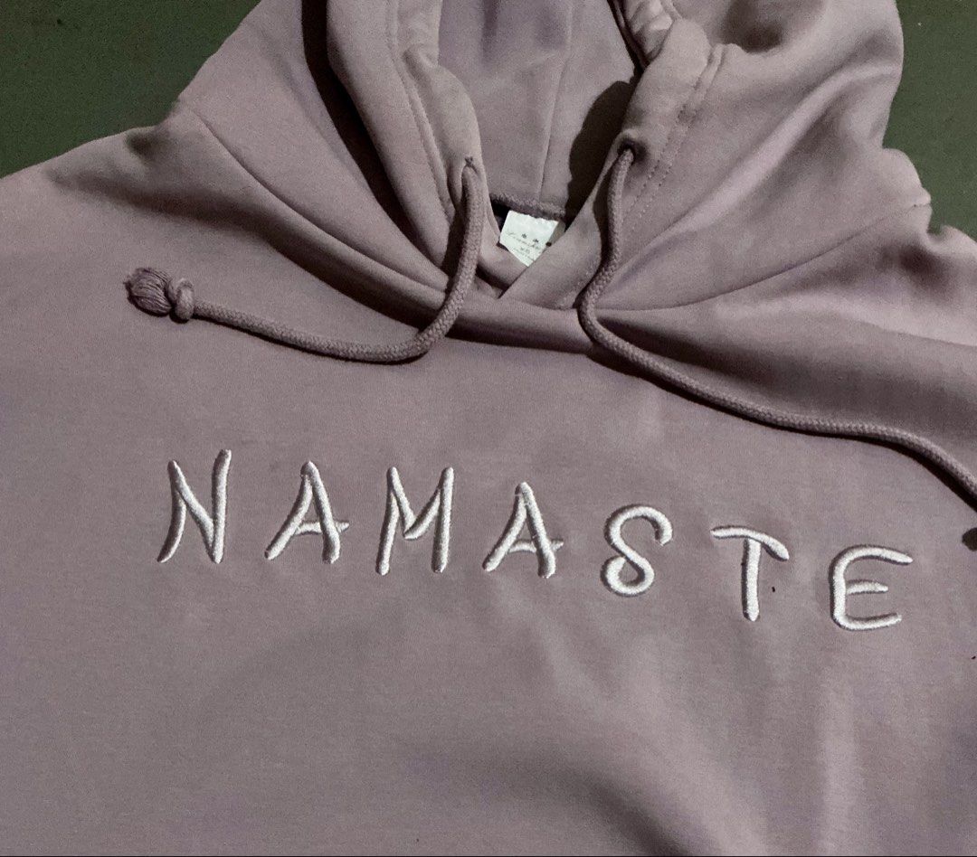 Namaste Embroidered Hoodie (Category: Hoodies) located in Manila. Submitted by irthrift (Listing ID 1445061706, Image 2). Description: .