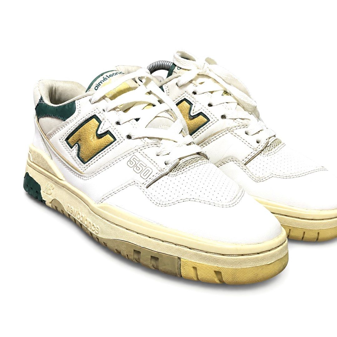 New Balance 550 x Aime Leondore (Category: Sneakers) located in San Leonardo. Submitted by wortiwort (Listing ID 1440902892, Image 2). Description: New balance 550 x Aemi Leondore Size Us 8 | Eur 41.5 | Cm 26 Excellent condition Issue minimal scratch / Cracks Sign of usage.