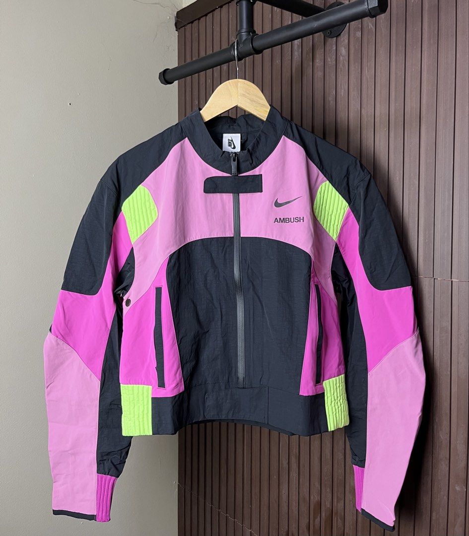 Nike - Ambush Motorcycle Jacket (Category: Coats, Jackets and Outerwear) located in Cabanatuan. Submitted by cabsygoods (Listing ID 1445193749, Image 2). Description: Nike - Ambush Motorcycle Jacket Dimes 19 x 21 inches Very good condition No issue Color rate 9/10 Dm to purchase! 📩.