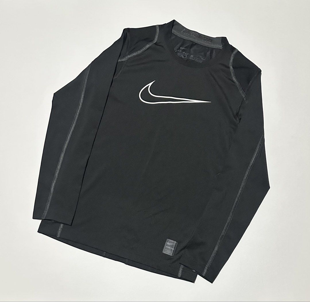 Nike Pro Compression Full Sleeves (Category: Activewear) located in Manila. Submitted by reclaimed.shop (Listing ID 1445106119, Image 1). Description: Description: Built for high-performance training, this Nike Pro Dri-FIT Men’s Tight-Fit Long-Sleeve Top is designed to deliver compression support, breathability, and sweat control during intense workouts or athletic sessions. It works well as both a base layer and a standalone training top. ✔️ Dri