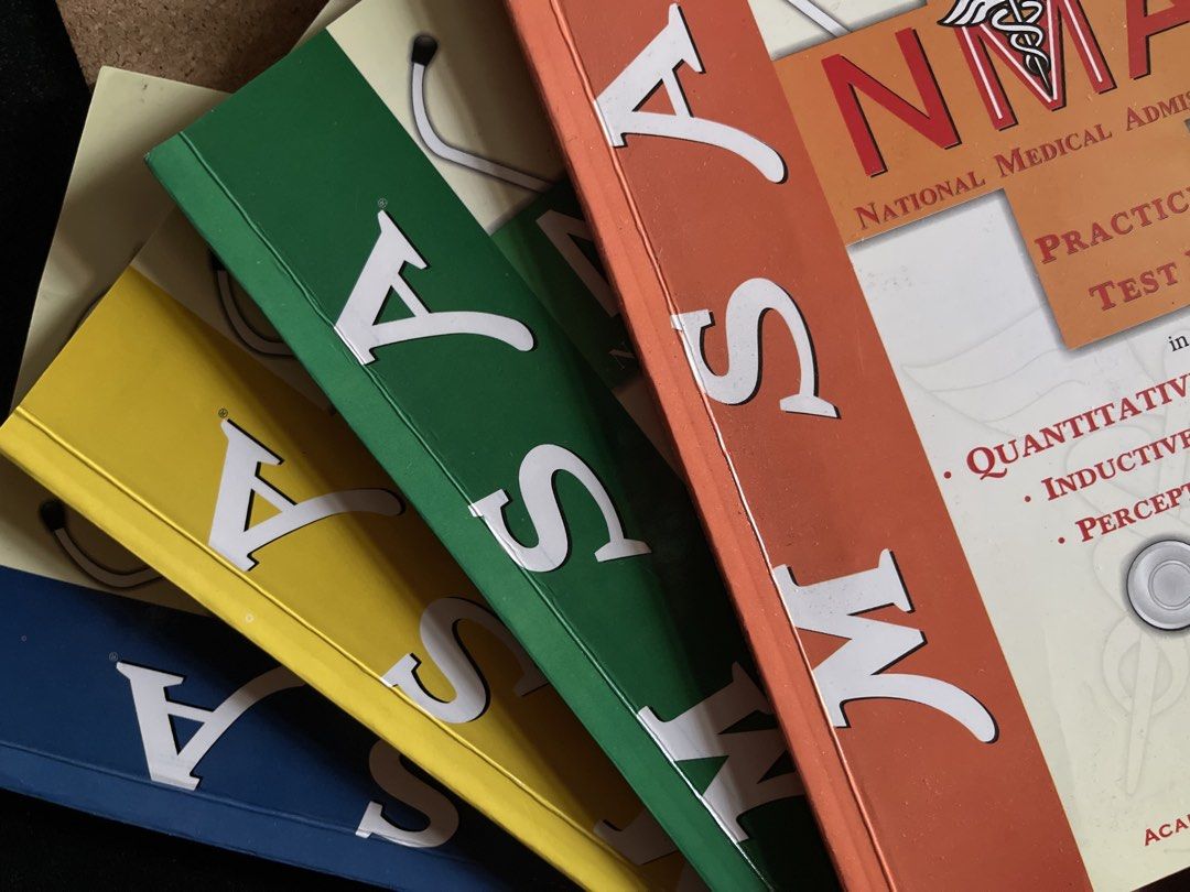 NMAT Practice Test Books - Biology, Chemistry, Physics, Quant (Category: Textbooks) located in Manila. Submitted by _seller154367 (Listing ID 1445233507, Image 2). Description: - NMAT Practice Test Books - Covers Biology, Chemistry, Physics, and Quantitative Reasoning - Essential for NMAT preparation - Comprehensive guides for your medical admission test.