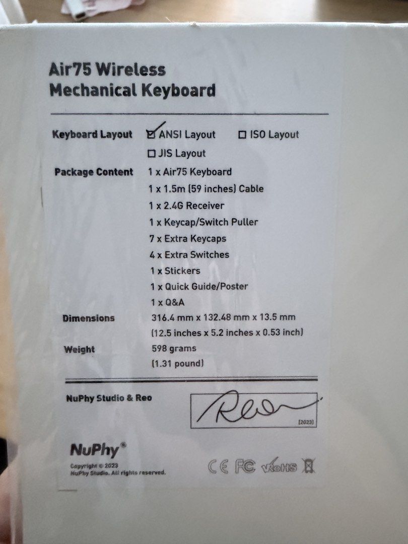NuPhy Air75 Keyboard V2488247189927383043