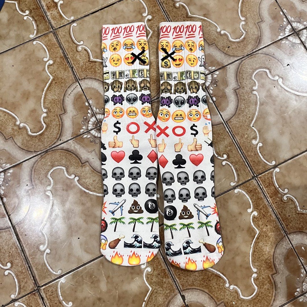 Odd Sox Emoji Socks - White (Category: Socks) located in Manila. Submitted by styledbysha (Listing ID 1445189999, Image 1). Description: Big size.