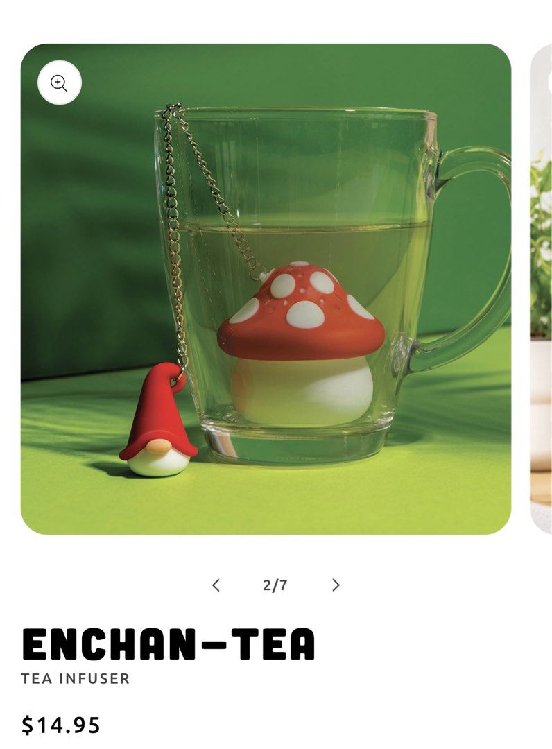 Enchan-Tea Tea Infuser - Mushroom Gnome design (Category: Other Kitchenware & Tableware) located in Taguig. Submitted by kxtrxnxxxx (Listing ID 1445114285, Image 2). Description: - RFS: Decluttering - Never used, just opened for pics - Worth $14.95 ‼️‼️ READ FIRST ‼️‼️ 📦 Delivery within Metro Manila ONLY ⏰ 24-hour reservation only. ❌ NO Orange app checkout ❌ NO Meetups 💵 MOP: GCash, BDO and Unionbank ONLY 📦 Delivery within Metro Manila ONLY 🚛
