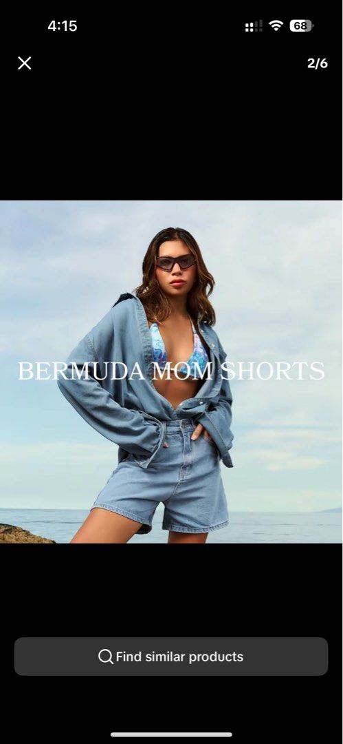 Paradoxical Bermuda Baggy Denim Shorts - Medium (Category: Shorts) located in San Fernando. Submitted by elyydeclutters (Listing ID 1445120136, Image 1). Description: - Paradoxical Clothing Bermuda Baggy Denim Shorts - Vintage style - Size: Medium - Measurements: Waist 28", Hips 43", Length 16.5" - Classic denim wash - Ideal for a casual look.