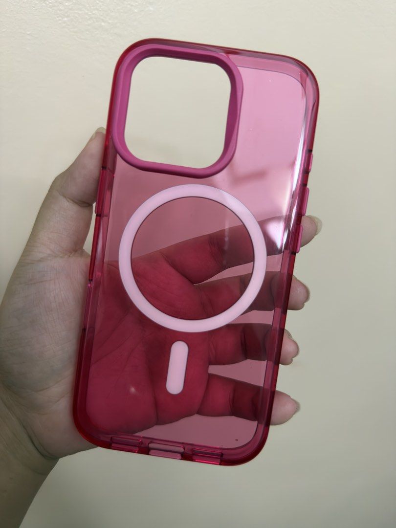Rhinoshield Jelly Tint Magnetic Version for iPhone 16 Pro (Pink) (Category: Cases & Sleeves) located in Binan City. Submitted by dtbc12 (Listing ID 1445183350, Image 2). Description: Used once or twice only.