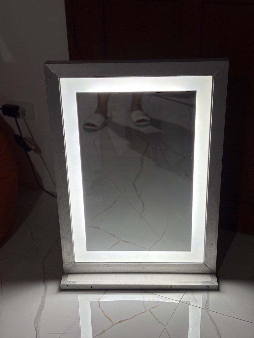 Rikki Tall-Inspired Mirror (Category: Mirrors) located in Rizal. Submitted by kylleguaro (Listing ID 1445208572, Image 3). Description: ✨ For Sale: Preloved Rikki Tall-Inspired Mirror ✨ Selling my well-loved Rikki Tall-inspired mirror. 💰 Bought for: ₱5,000 💰 Selling for: ₱3,500 For added protection, I had it framed with aluminum lining since I was worried about the mirror breaking. The aluminum frame can be removed if you prefer the original lo
