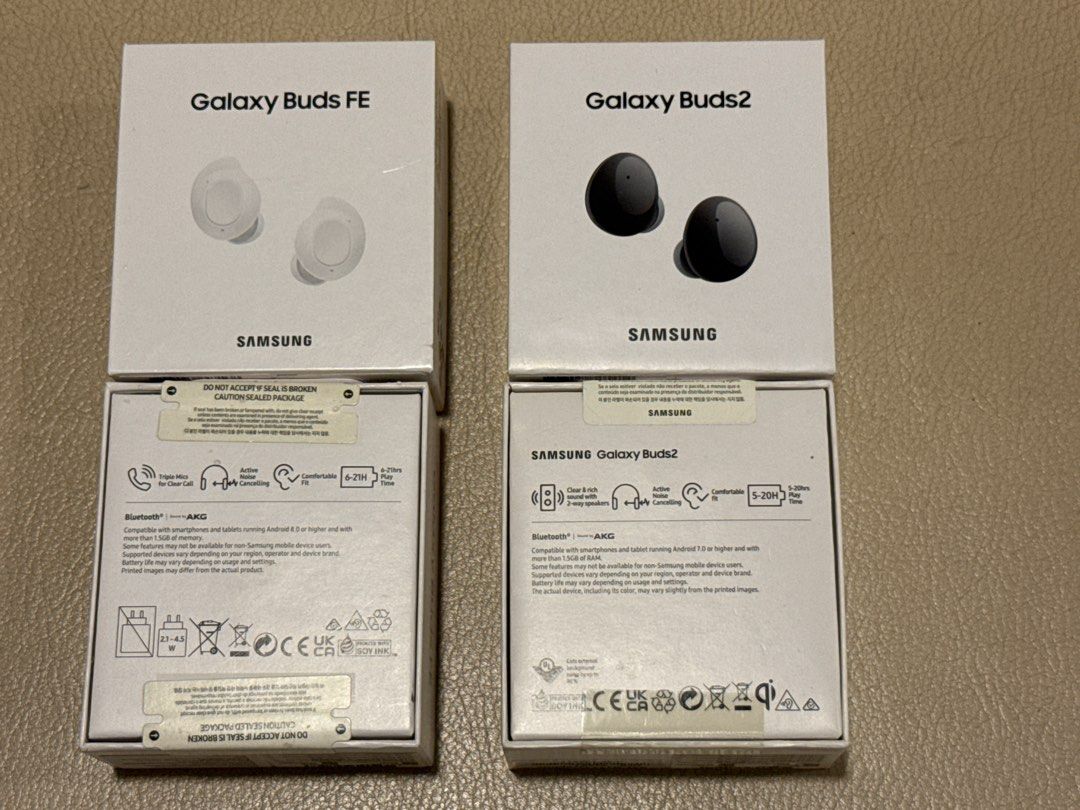 Samsung Galaxy Buds 2 and Buds FE