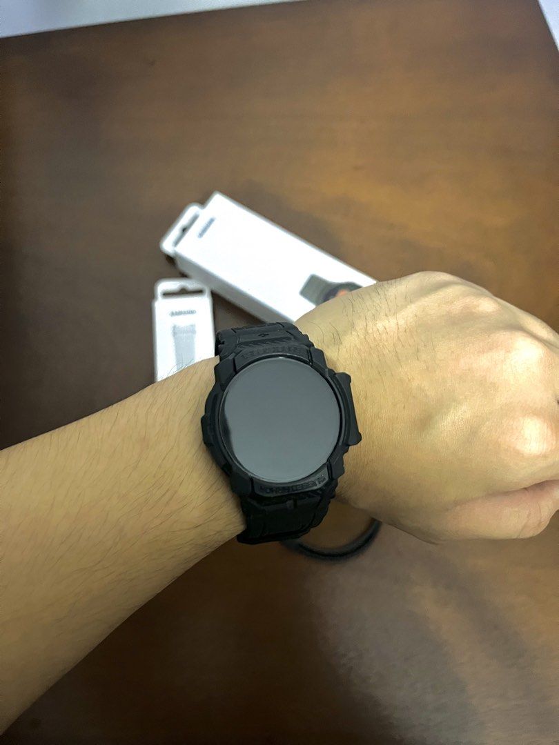 Samsung Galaxy Watch 7 (40mm) (Category: Wearables & Smart Watches) located in Manila. Submitted by joshdecluttering (Listing ID 1445199058, Image 3). Description: Samsung Galaxy Watch 7 (Black) Condition: ✅ Pristine condition and NO scratches. Tempered glass screen protector still attached. ✅ NO issues. All sensors are working ✅ Healthy battery life Inclusions: ✅ Original box with original charging cable ✅ 3 straps • Samsung Green Spord Band - i