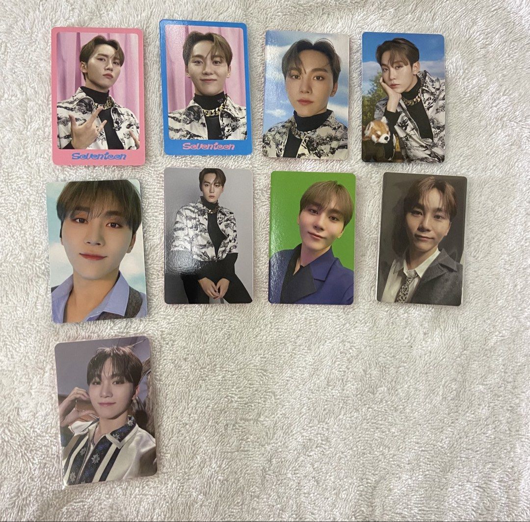SEVENTEEN Seungkwan Photocard Set (Category: K-Wave Merchandise) located in Quezon City. Submitted by kokoen (Listing ID 1445124203, Image 1). Description: Official SEVENTEEN Seungkwan pc set -dicon pc set -face the sun ray version rpc -face the sun carat version rpc.
