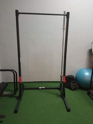 Squat Rack Gym Equipment (Category: Weights & Dumbbells) located in Manila. Submitted by el_valor (Listing ID 1445178104, Image 2). Description: Squat Rack , just in storage assemble only for photos. Bar not included P 5,000 each .