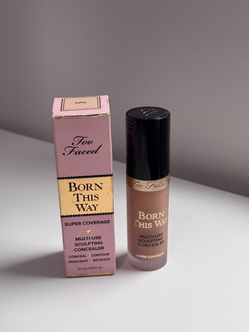 too faced born this way concealer [taffy] (Category: Makeup) located in Quezon City. Submitted by declutterbyraven (Listing ID 1445121215, Image 1). Description: too faced born this way concealer — P1,000 (last price 900) [ shade: taffy ] ⋆ brandnew | just a backup.