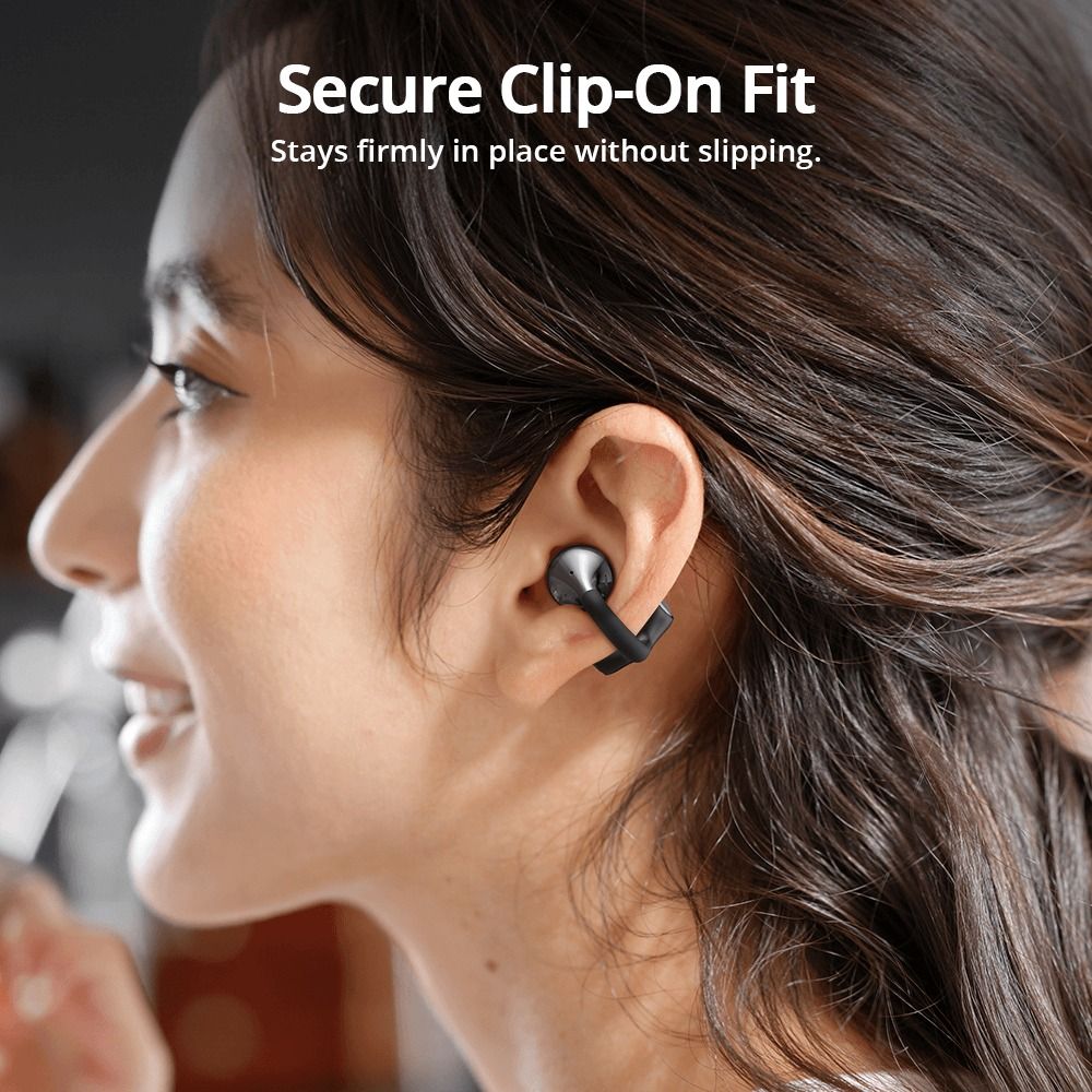 Tronsmart OpenFly Clip 2 Open Ear Clip-On Earbuds (Category: Headphones & Headsets) located in Las Pinas. Submitted by techsmartph (Listing ID 1445096839, Image 3). Description: * Pressure-Free Comfort: Lightweight clip-on design with soft silicone and a flexible titanium memory C-bridge ensures a secure, ergonomic, and pressure-free fit for all-day wear. * Hi-Res Immersive Audio: Hi-Res Wireless and LDAC deliver rich detail and near-lossless sou