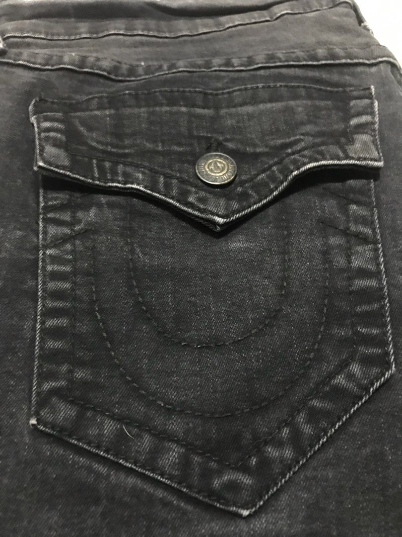TRUE RELIGION - relaxed skinny (Category: Jeans) located in Manila. Submitted by avecillaa57811 (Listing ID 1445223911, Image 3). Description: W-38 L-40.5 Thigh-12 Hem-8 LO-7.
