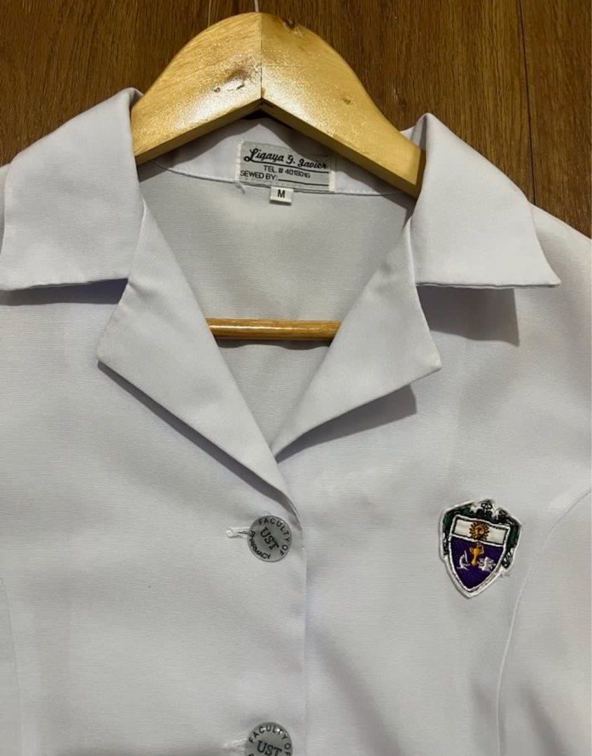 UST Pharmacy Medtech Type A Uniform (Category: Sets or Coordinates) located in San Jose del Monte. Submitted by chiynn (Listing ID 1445214680, Image 2). Description: Type A Blouse and Skirt Set (P650) - 1 set available - medium on tag (can fit 26in waist) - from nanay ligaya (official supplier-laurannes) - barely used due to pandemic - online class All in good condition Sold as set only MOP: Gcash/Cash MOD: Lalamove (sf will be shouldered by the 