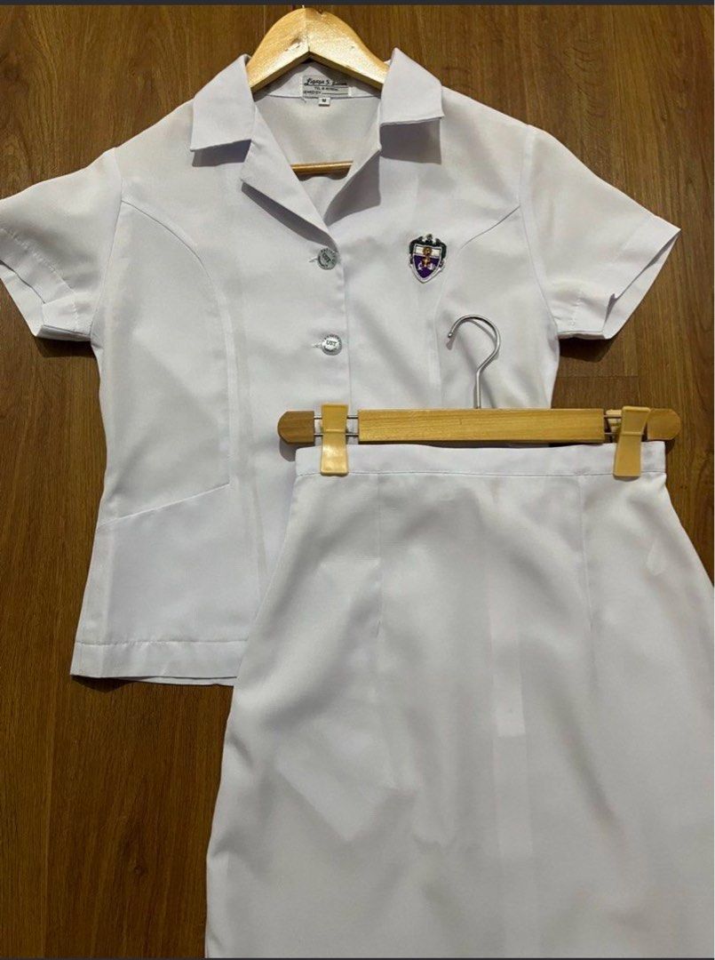 UST Pharmacy Medtech Type A Uniform (Category: Sets or Coordinates) located in San Jose del Monte. Submitted by chiynn (Listing ID 1445214680, Image 1). Description: Type A Blouse and Skirt Set (P650) - 1 set available - medium on tag (can fit 26in waist) - from nanay ligaya (official supplier-laurannes) - barely used due to pandemic - online class All in good condition Sold as set only MOP: Gcash/Cash MOD: Lalamove (sf will be shouldered by the 