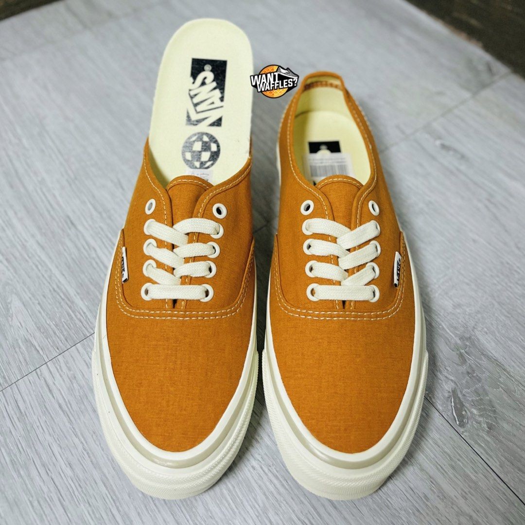 Vans MTE Authentic Reissue 44 Salt Wash Marmalade (Category: Sneakers) located in Mabalacat. Submitted by snkrwffls_nightowl (Listing ID 1445231719, Image 3). Description: - Orange Vans Authentic shoes - Durable canvas upper - Classic white laces and sole - Iconic Vans branding on heel tab and insole - Comes with original box - Ideal for everyday casual wear.
