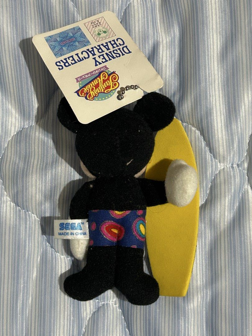 Vintage Mickey Surfing Keychain (Category: Plushies & Soft Toys) located in San Jose. Submitted by arianecald10996 (Listing ID 1445156997, Image 2). Description: Vintage SEGA Mickey Mouse surfing mascot plush keychain‼️ As- Is Japan Surplus.