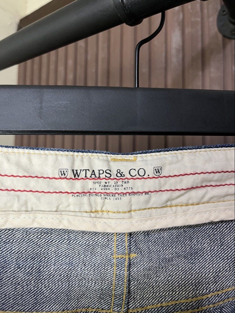 Wtaps Denim Pants (Category: Jeans) located in Cabanatuan. Submitted by cabsygoods (Listing ID 1445189038, Image 3). Description: Wtaps Denim Pants Waistline 32 Length 41 Very good condition No issue Color rate 9/10 Dm to purchase! 📩.
