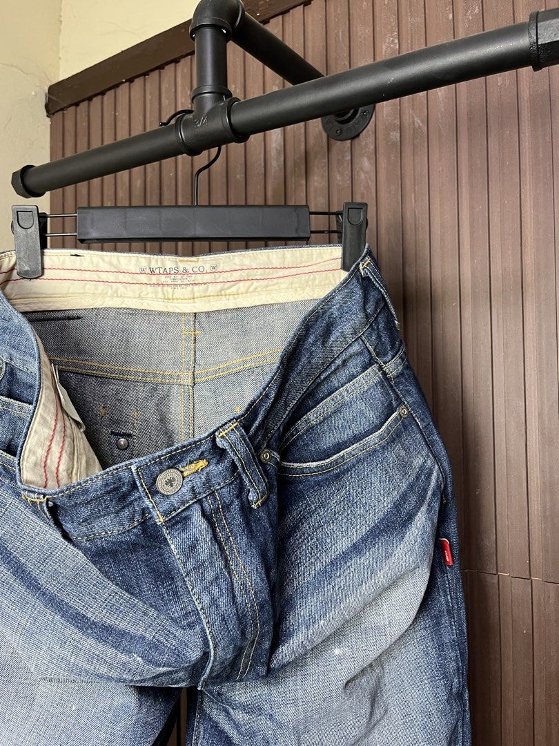 Wtaps Denim Pants (Category: Jeans) located in Cabanatuan. Submitted by cabsygoods (Listing ID 1445189038, Image 2). Description: Wtaps Denim Pants Waistline 32 Length 41 Very good condition No issue Color rate 9/10 Dm to purchase! 📩.
