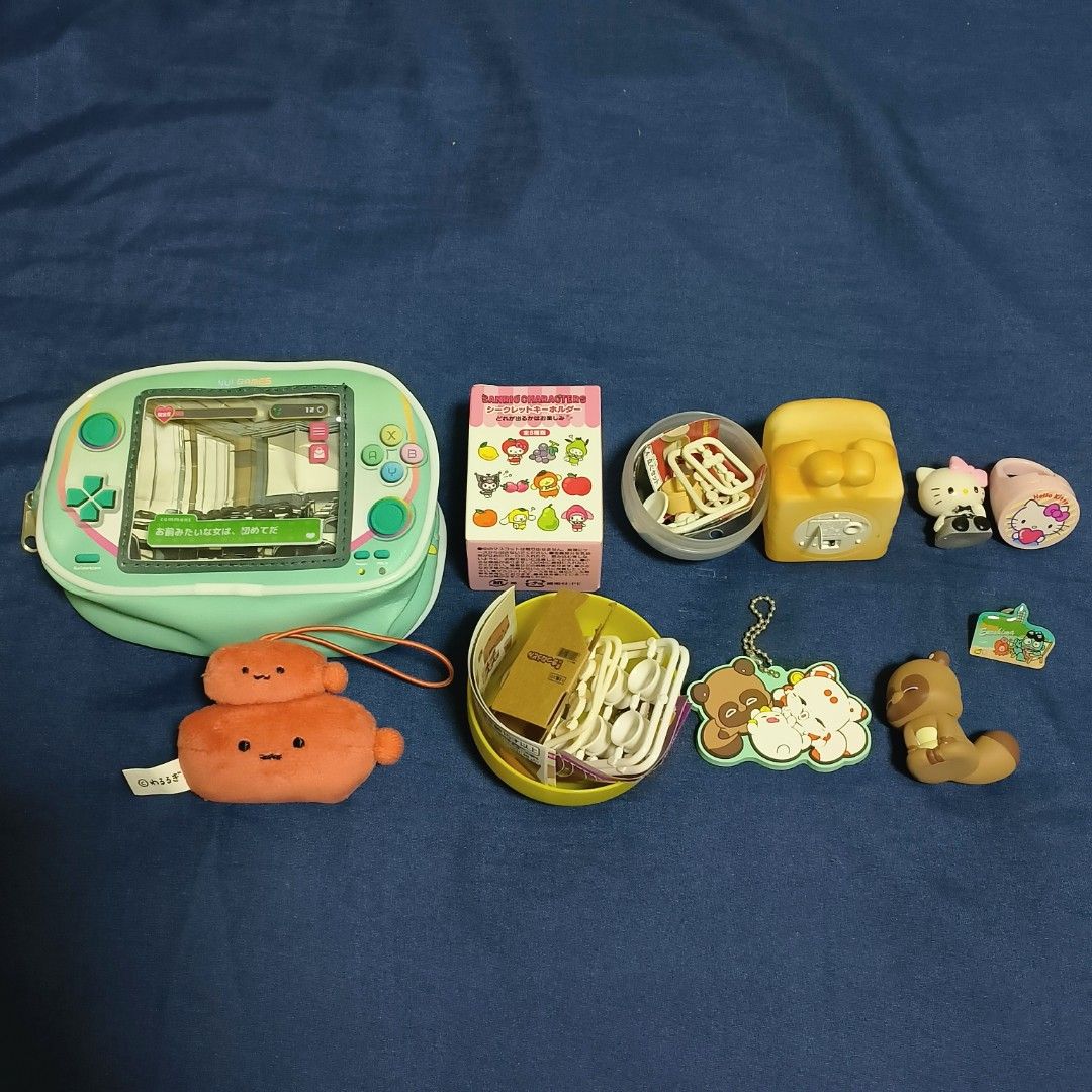 wts/wtt japan assorted collectibles gachapon gashapon trinkets blind box toys (Category: Designer & Blind Box Toys) located in Singapore. Submitted by sadrac00n (Listing ID 1433531222, Image 1). Description: Collection of various gashapon from Tokyo Japan Swipe to view designs (some are in another listing) - HK blind box is official from Sanrio store - Dimsum & Cup noodles in capsule ball are brand new not assembled - QYOP! - Open to trades too i