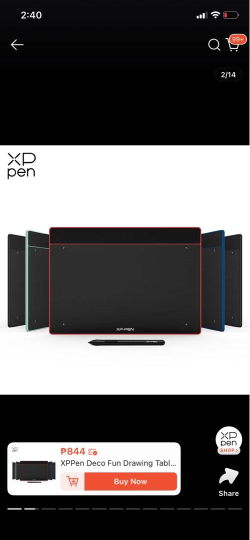 XP-Pen Deco Fun Drawing Tablet with Stylus (S Black) (Category: Other Gadgets) located in Bulacan. Submitted by prelovedbynininandkids (Listing ID 1445100502, Image 1). Description: - XP-Pen Deco Fun drawing tablet - Compatible with Android, Chrome OS, Linux, Windows, and Mac - Ideal for digital art, remote education, and animation - Perfect for playing OSU! - Includes stylus, USB-C cable, pen nibs, and pen clipper.