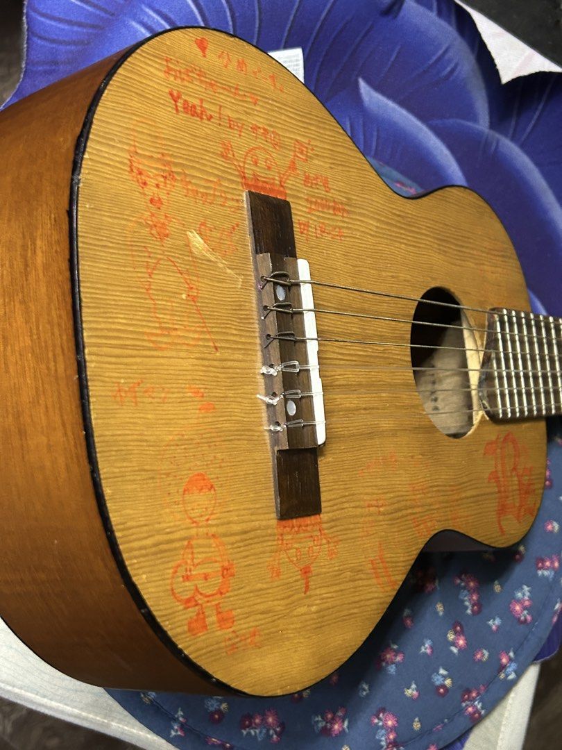 Yamaha Guitarlele GL1 (Category: Musical Instruments) located in Caloocan City. Submitted by guitara1822 (Listing ID 1445049691, Image 3). Description: Guitarlele GL1 Yamaha Design: A unique 6-string nylon guitar sized like a baritone ukulele (17” scale).Tuning: Standard tuning is pitched up to A (A/D/G/C/E/A), which is a 4th higher than a standard guitar.Materials: Features a spruce top, meranti back and sides, and a rosewood fingerboard..