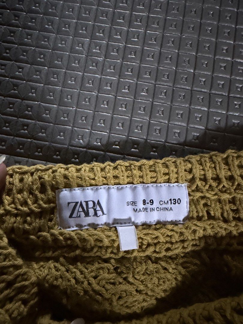Zara Crochet Button Front Mini Skirt (Category: Skirts) located in Caloocan City. Submitted by andraaa_ (Listing ID 1445179078, Image 3). Description: - Zara olive green crochet skirt -zara kids size can fit xxs-xs for petite girl - used twice - pm for we.