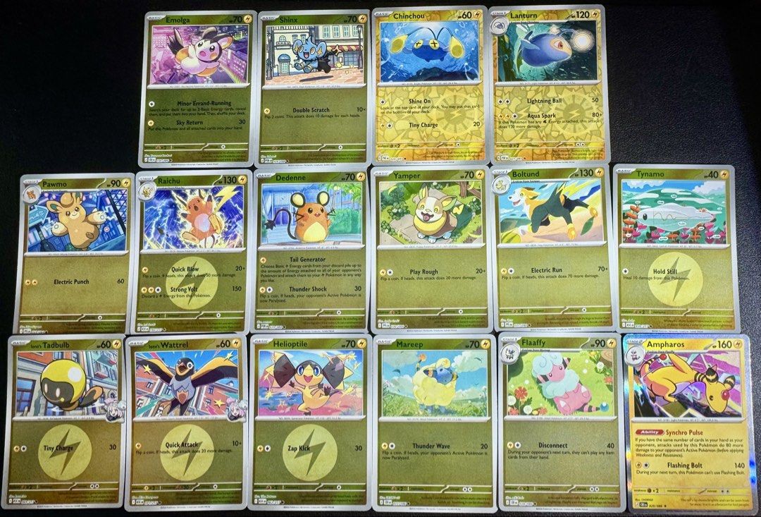 $1 Each [Lightning] Cute Card! WTS Pokemon TCG| Raichu| Boltund| Wattrel| Yamper| Helioptile|Shinx|Dedenne|Mareep|Flaaffy|Chinchou|Lanturn| Ascended Heroes |Janks|Bulk (Category: Raw Cards) located in Singapore. Submitted by manycommons (Listing ID 1441740735, Image 1). Description: All Cards Available! $1 each for holo $0.50 for non holo Multiple copies available! sc @ 820183 normal mail + $1 tracked mail + $3 Cute cards [Psychic] https://carous