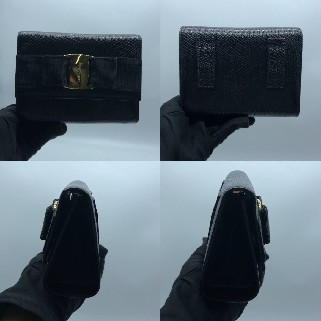 267005658 FERRAGAMO BAG AQ213202 (Category: Luxury Bags & Wallets) located in Taguig. Submitted by ecoring.ph (Listing ID 1445254976, Image 3). Description: ◆CONDITION: B ◆DESCRIPTIONS: (Other defects/info:) OUTER: Shows slight signs of use, with minor scuffing present on the bottom corners and in some areas. INNER: Slight wrinkling on the flap and light signs of use inside. HARDWARE: Hairline scratches are present. SIZE (Approximate): Width: 14.