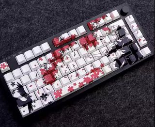 Anime Sakura Theme Keycaps501879807663165440