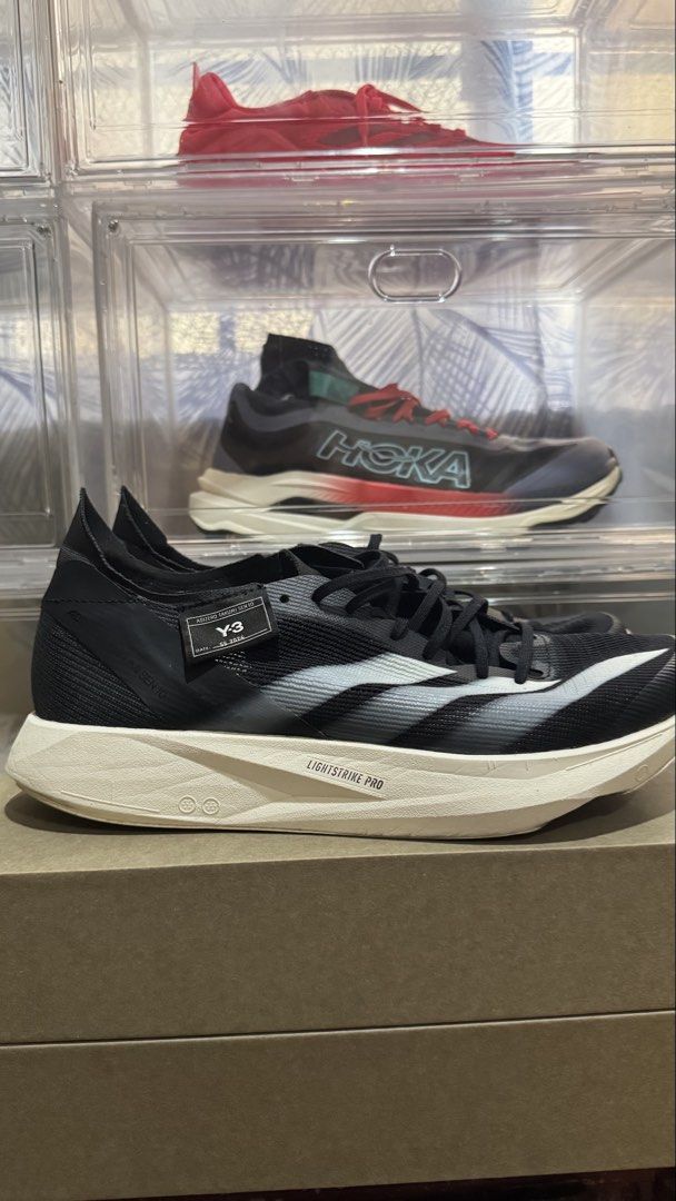 Adidas Y-3 Lightstrike Pro Running Shoes (Category: Sneakers) located in Cagayan de Oro. Submitted by valarmorghulis1997 (Listing ID 1445419071, Image 1). Description: - Black Adidas Y-3 running shoes - Features Lightstrike Pro sole - Continental rubber outsole for grip - Size: UK 8.5 / US 9 - Ready for your next run!.