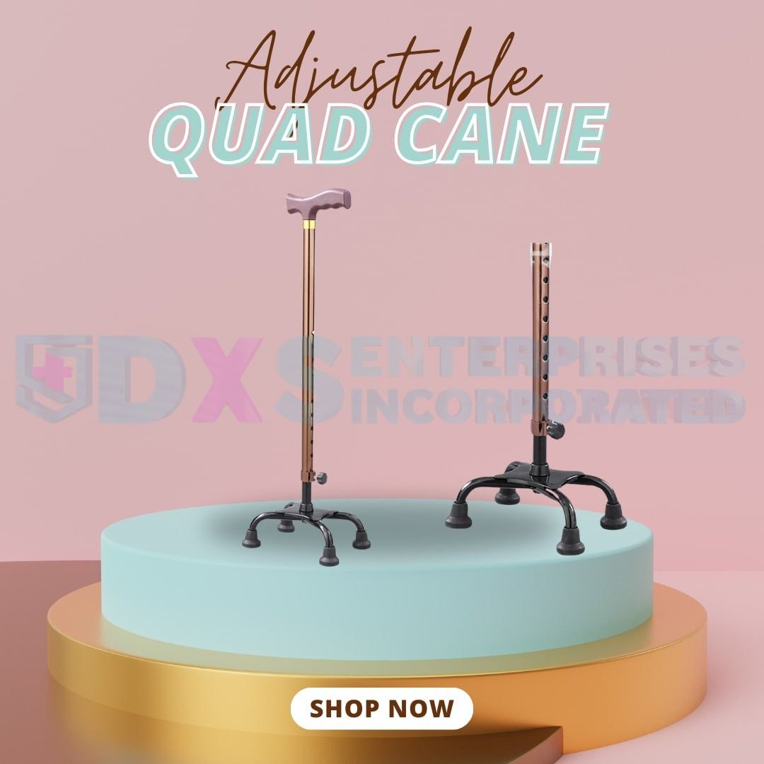 ADJUSTABLE QUAD CANE (Category: Medical Supplies & Tools) located in Quezon City. Submitted by zyra26 (Listing ID 1445274133, Image 3). Description: .