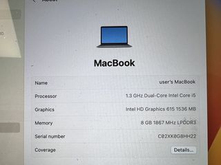Apple MacBook 12" Intel Core i5 8GB RAM