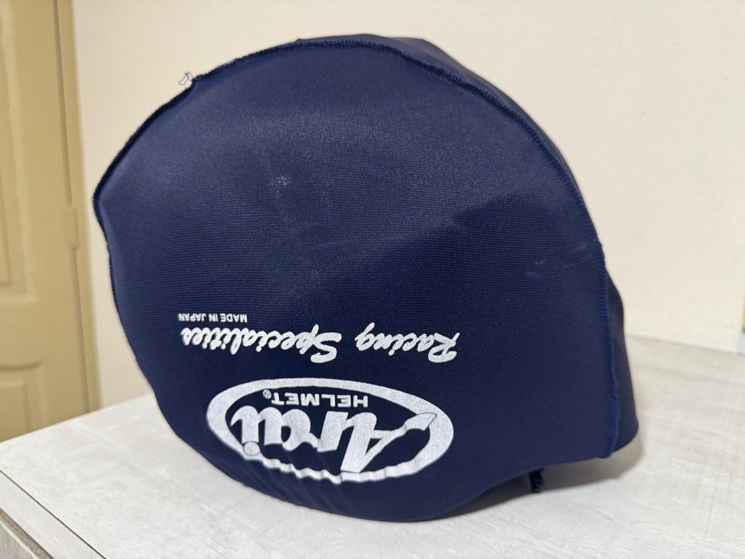 Arai VZ-RAM Helmet with Visor (Category: Motorcycle Apparel) located in Singapore. Submitted by one9eight9 (Listing ID 1445247671, Image 1). Description: - Arai VZ-RAM Helmet Nakano Star - Colour: White with Red & Black Graphic Design - Visor: Clear - Branding: YF DESIGN, Racing Specialities (on bag) - Origin: Made in Japan - wear it for two occasions - Ideal for riders I can deliver it to you with a cost depending on your location .