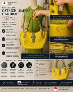 High-End Genuine Ostrich Leather Bag  Collection item 1