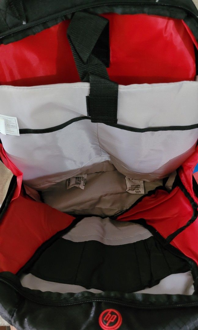 BACKPACK HP (Category: Backpacks) located in Quezon City. Submitted by fabshoppe2001 (Listing ID 1445248750, Image 3). Description: BRAND NEW HP BACKPACK SPACIOUS CAN FIT LAPTOP/IPAD/MACBOOK MOP: GCASH MOD:LALAMOVE SEND ME A MESSAGE IF INTERESTED. NO LOWBALLER.