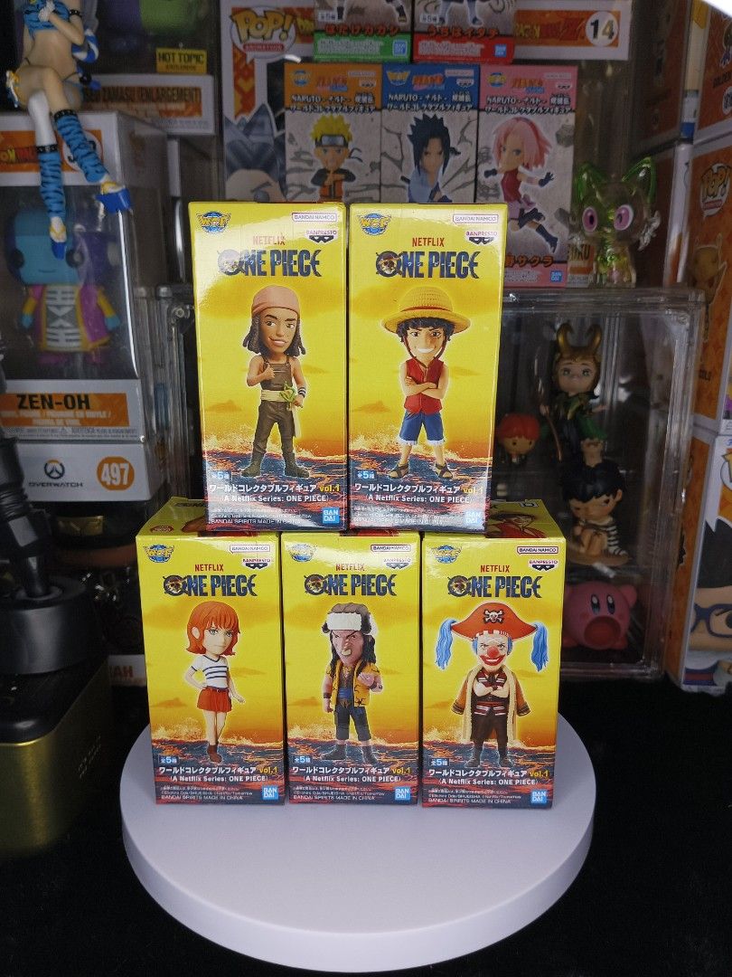 Banpresto One Piece World Collectable Figures Set WCF (Category: Figurines & Statues) located in Manila. Submitted by jccb.treasures (Listing ID 1445416054, Image 1). Description: - Set of Banpresto One Piece World Collectable Figures - Inspired by the Netflix series - Features characters like Luffy and others - Perfect for any One Piece fan's collection.
