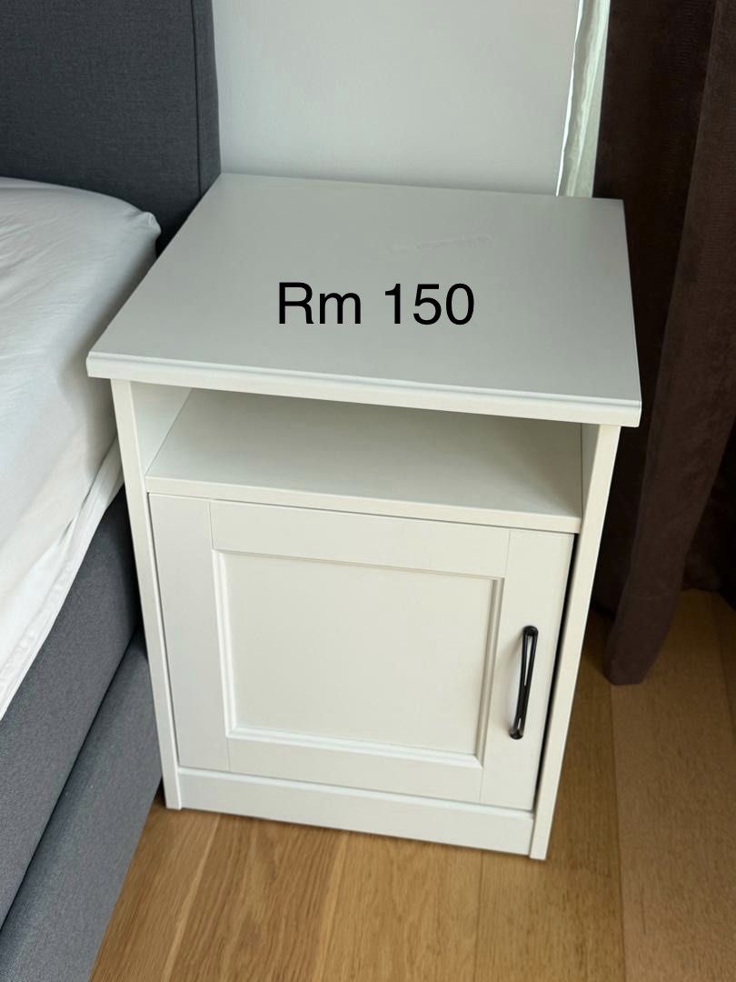 Bedside table (Category: Tables & Sets) located in Kuala Lumpur. Submitted by christy_1210 (Listing ID 1445375509, Image 1). Description: IKEA bedside table, self pick at Mont Kiara, deposit needed to secure deal.