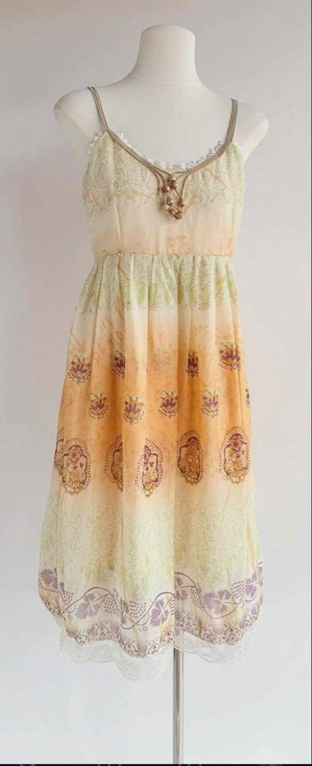 Boho Floral Print Spaghetti Strap Mini Dress (Category: Dresses) located in Davao. Submitted by soft4shoon (Listing ID 1445318427, Image 2). Description: great quality ✨ size: xs-s bought in ig never been used rfs: doesn’t fit me mop: gcash mod: jnt loc: davao city.