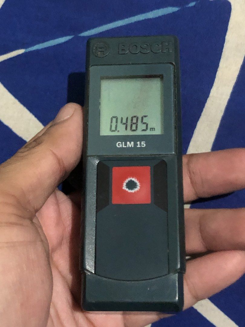 Bosch GLM15 laser measure pocket tool (Category: Construction Tools & Equipment) located in Quezon City. Submitted by markgolveo (Listing ID 1445380827, Image 2). Description: Bosch GLM15 laser measure pocket tool Tested working 2pcs aaa batteries operated.