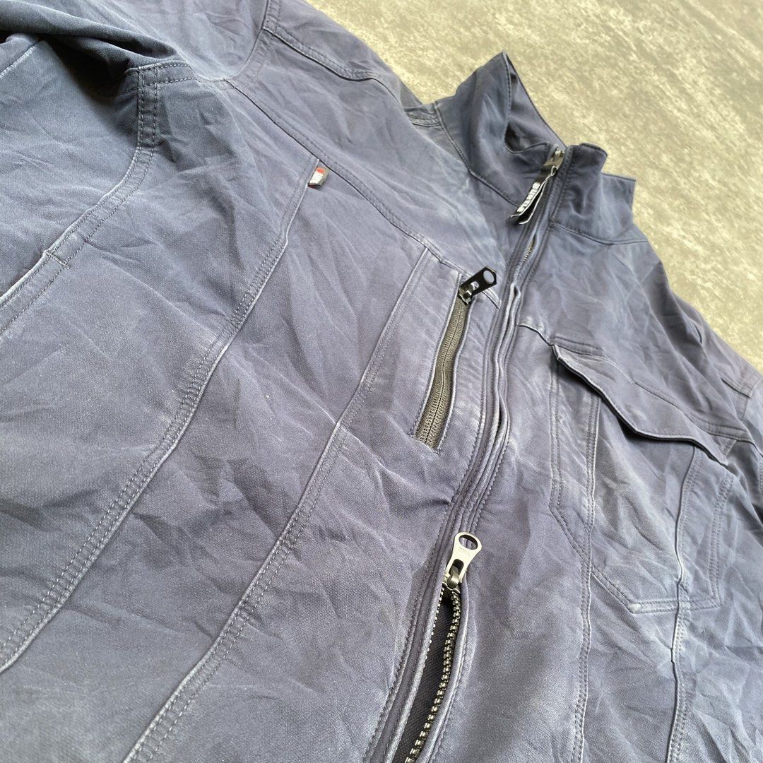 Burtle Double Zip-Up Jacket with Pockets (Category: Coats, Jackets and Outerwear) located in Manila. Submitted by suzuthriftx (Listing ID 1445407244, Image 2). Description: - Cool navy blue jacket - Zip-up front - Multiple pockets - Great for layering - Pairs well with jeans or casual pants - Easy to wear for everyday All items are thrifted/used by me so please manage your expectations. If there is an issue it will be noted on the description. Al